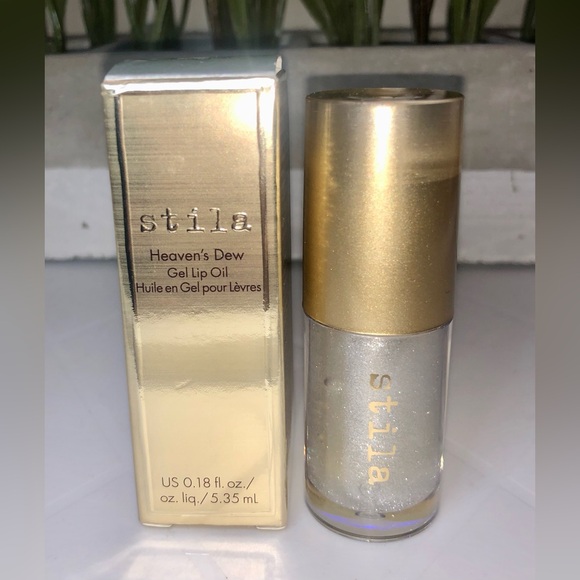 BNIB Stila Heavens Dew Hydrating Lip Oil - Moondust - Picture 5 of 8